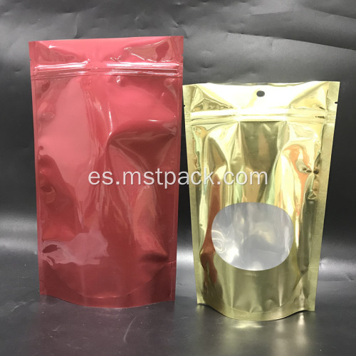 Bolsa desmetalizada con cremallera